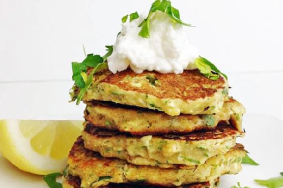 Lemony zucchini fritters