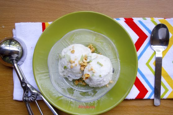 Coconut guava ice cream