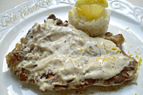 Lemon and pepper veal cutlets