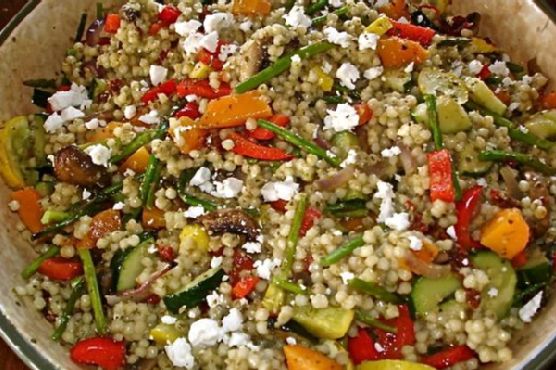 Couscous salad with roasted vegetables