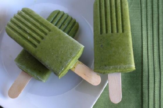 Green monster ice pops