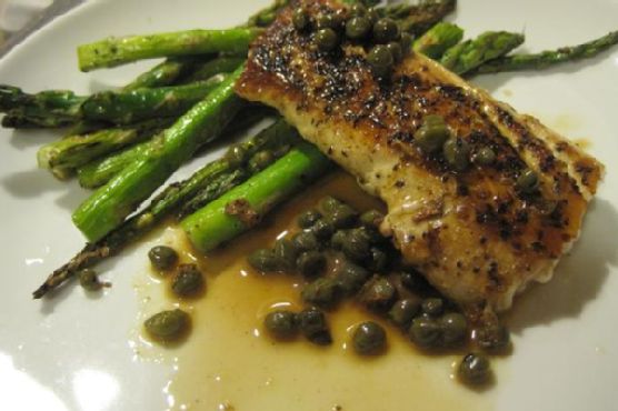 Mahi-mahi with lemon caper sauce