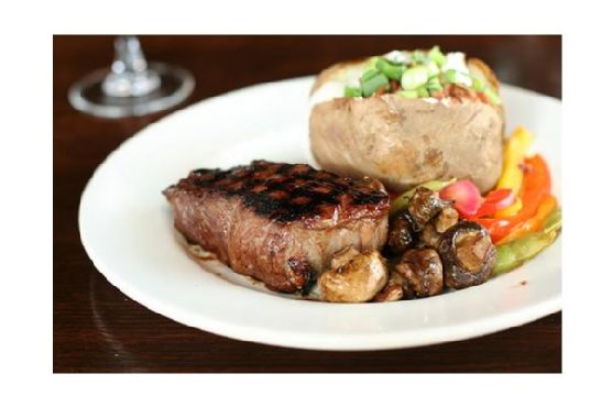 Baked sirloin steak