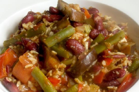 Red kidney bean jambalaya