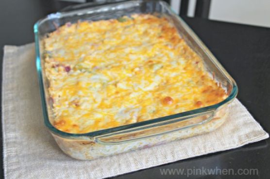 Cheesy chicken and rice casserole