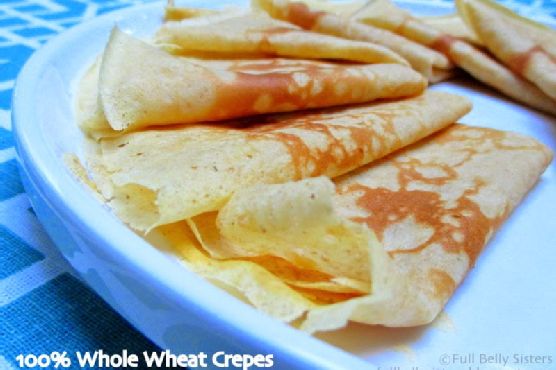 Simple whole wheat crepes