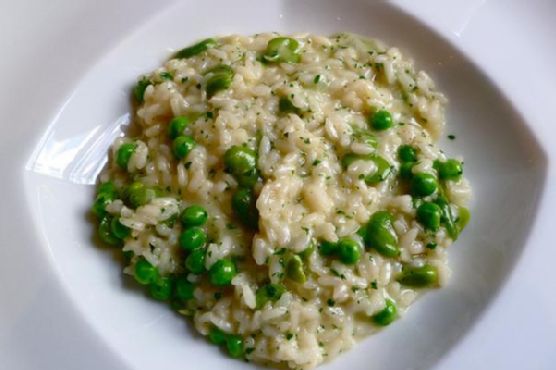 Risotto with fresh peas