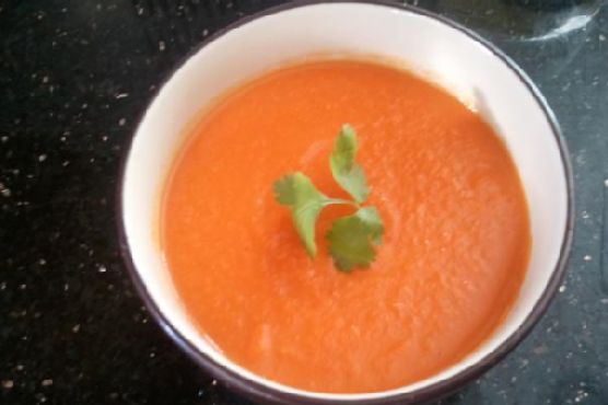 Carrot and coriander soup