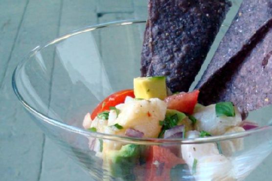 Fresh and simple swai ceviche