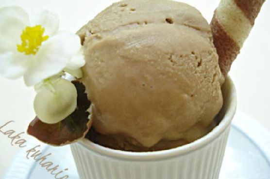 Home made coffee ice cream