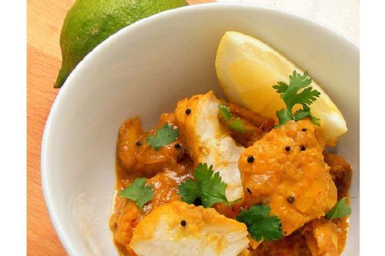 Coconut spiced linefish simmer