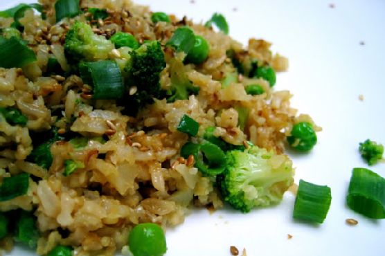 Cauliflower brown rice veggie fried rice