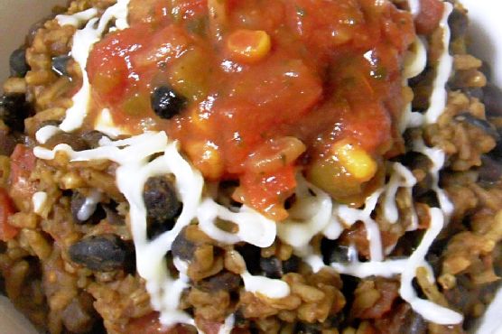 Easy homemade rice and beans