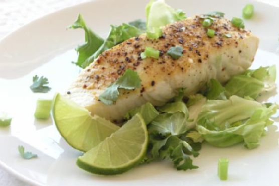 Cilantro lime halibut