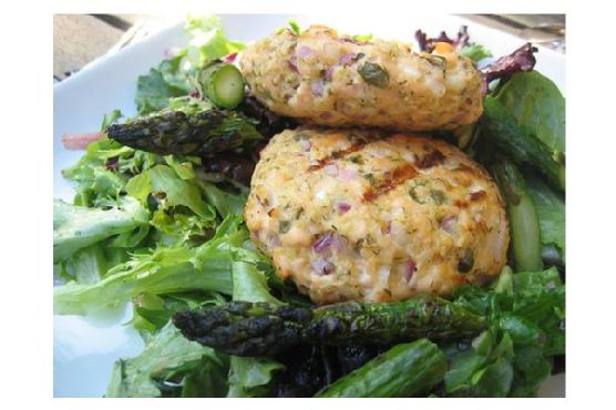 Wild salmon cakes