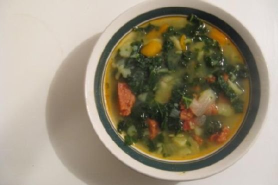 Portuguese kale soup