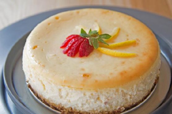 Meyer lemon cheesecake