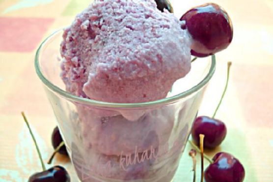 Cherry ice cream