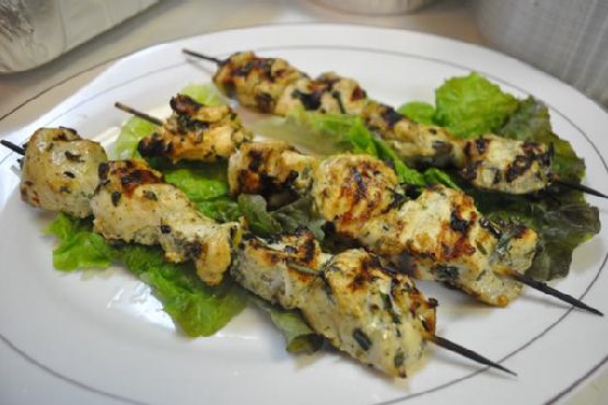 Moroccan lemon shish kebabs