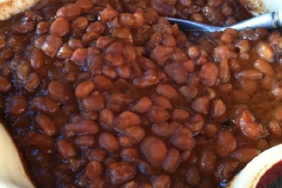 Smoky baked beans