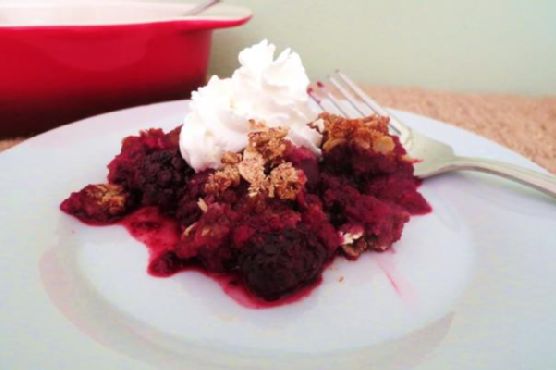 Berry fruit crumble