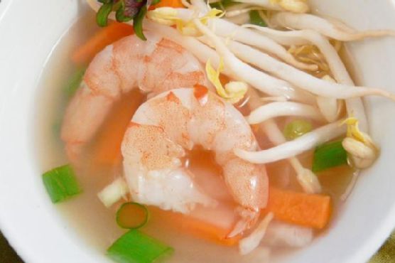 Shrimp lemongrass soup