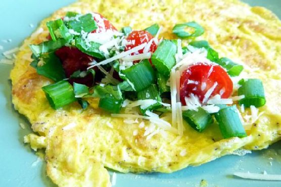 Fresh herb omelette