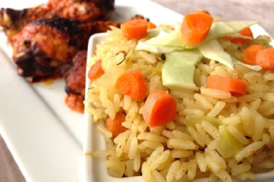 Peri peri chicken and savoury rice