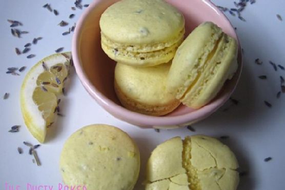 Lavender tea lemon macarons