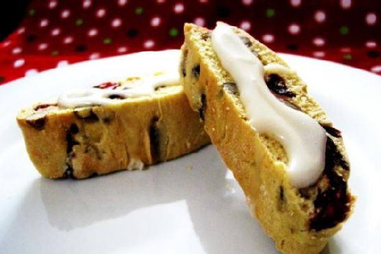 Cranberry orange biscotti