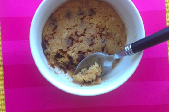 90 second cookie in a bowl