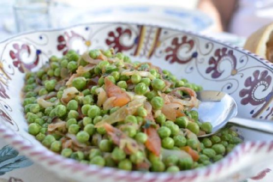 Peas with pancetta