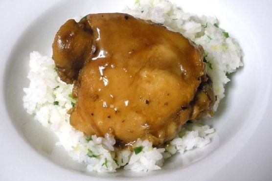 Chicken adobo & coconut ginger rice