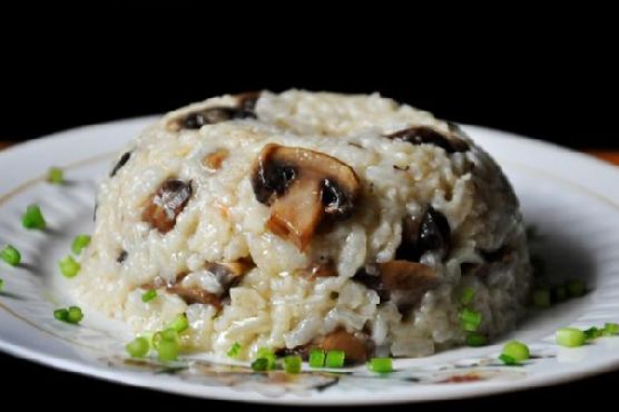 Brown rice mushroom pilaf