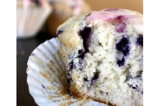 Wild blueberry lemon muffins