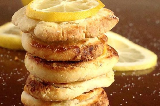 Shortbread lemon cookies