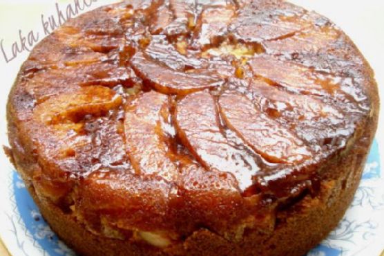 Pear-ginger upside-down cake