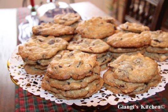 Dried cranberry chocolate cookies