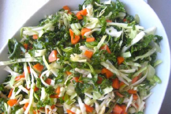 Delightful kale and cabbage slaw