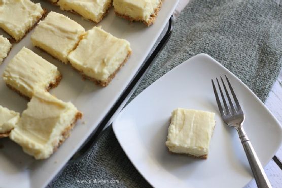 Creamy lime pie square bites