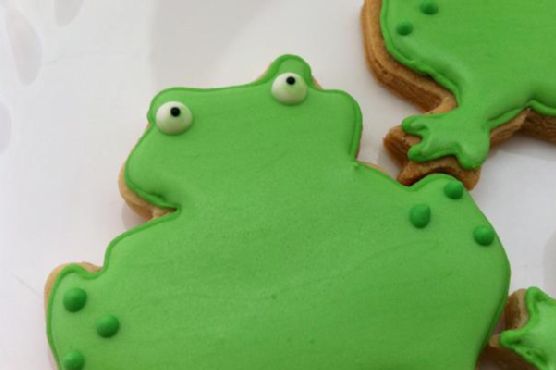 Brown sugar & spice sugar cookie frogs