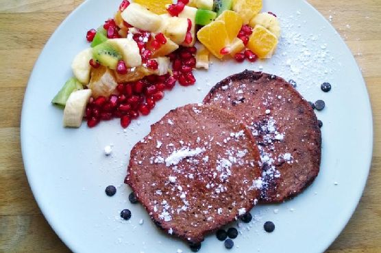 Cocoa protein pancakes