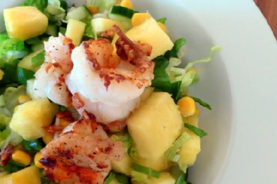 Shrimp and avocado salad