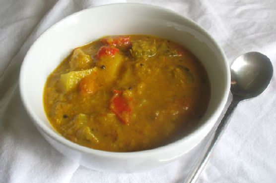 Vegetable coconut sambar