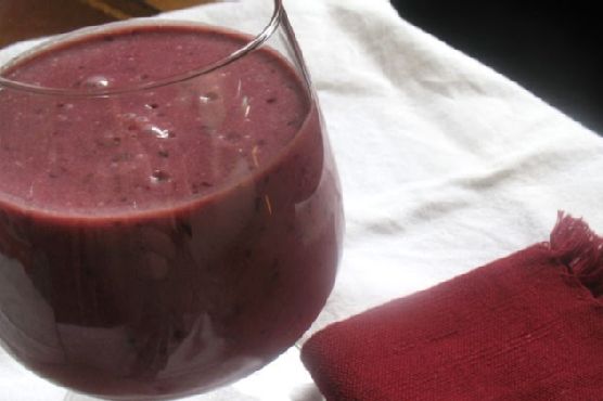 Cherry coconut milk smoothie