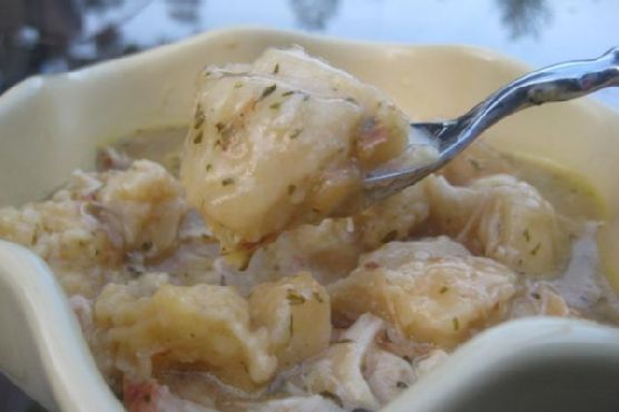 Crockpot chicken and dumplings