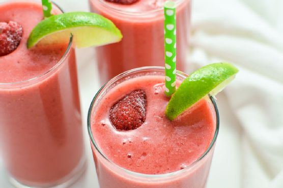 Delicious limeade triple berry smoothies