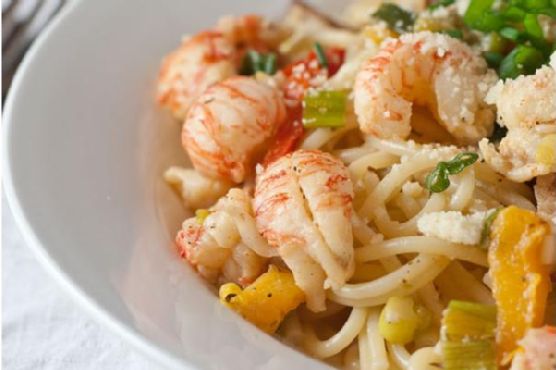 Cajun lobster pasta