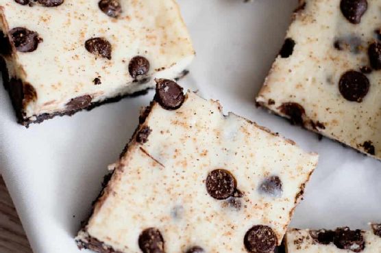 Perfect chocolate chip eggnog bars