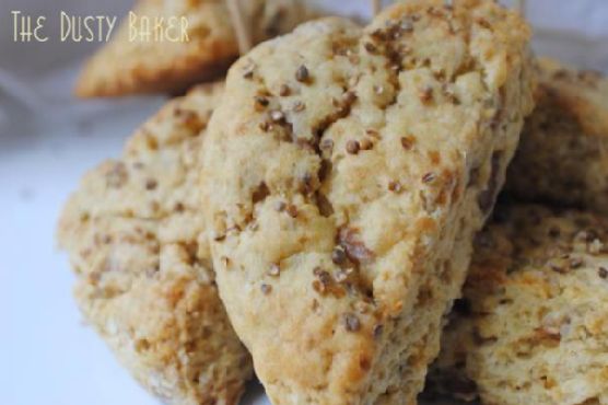 Royal wedding pear and coriander scones